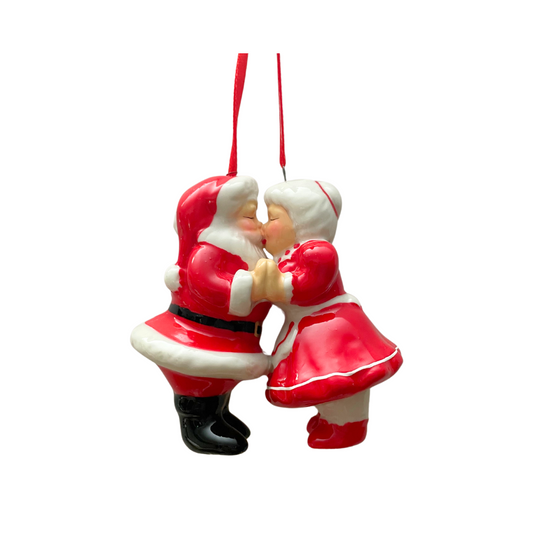 Kissing Claus Ornament