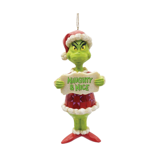 Naughty & Nice Grinch Ornament