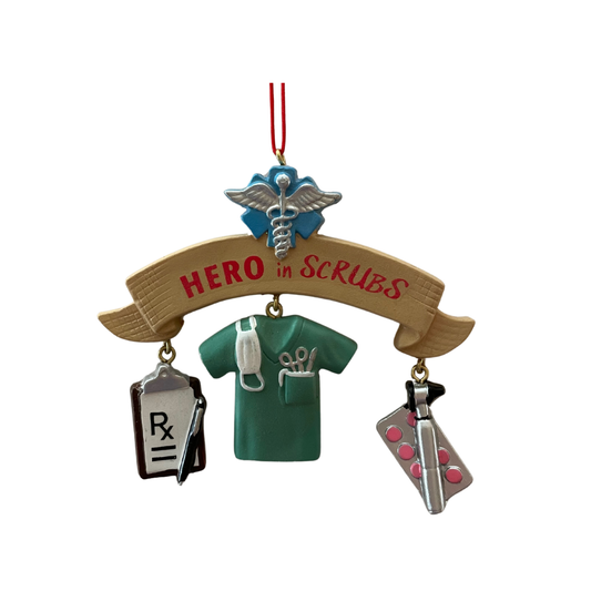 Hero in Scrubs Ornament