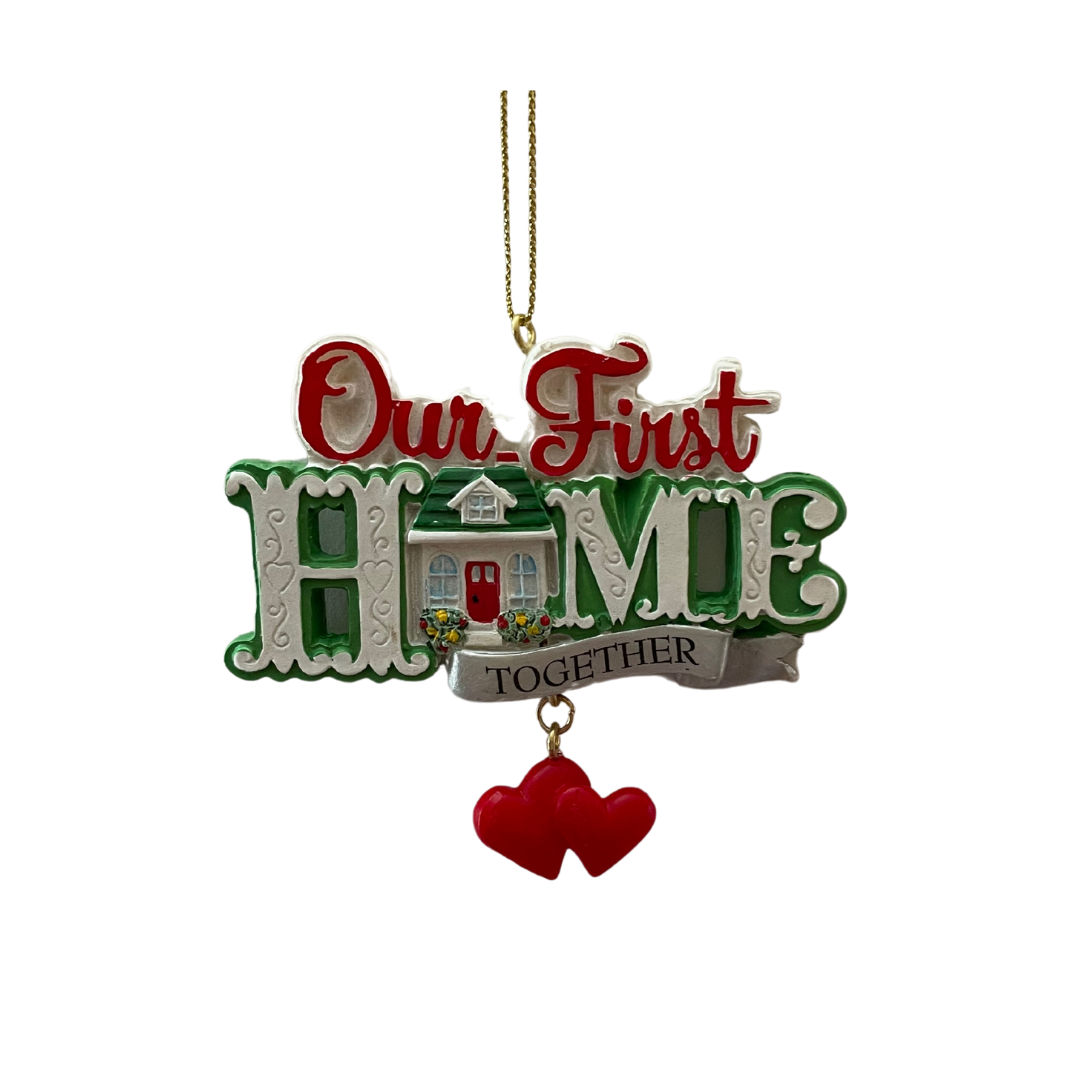 Our First Home Together Heart Ornament
