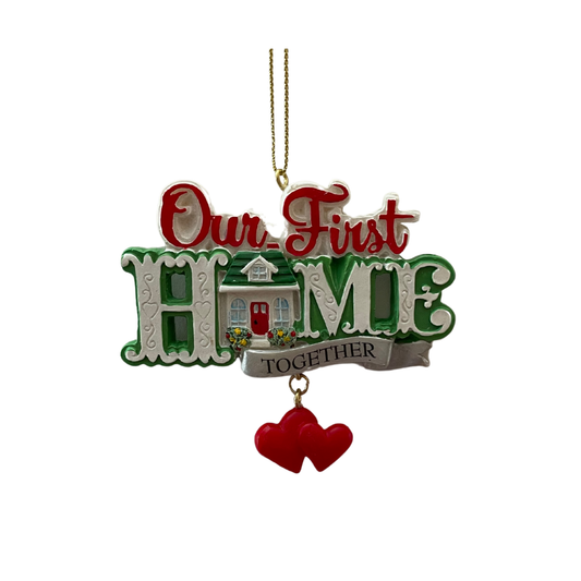 Our First Home Together Heart Ornament