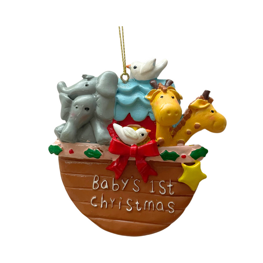 Baby’s 1st Christmas Noah’s Arc Ornament