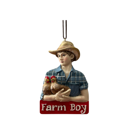 Farm Boy Ornament