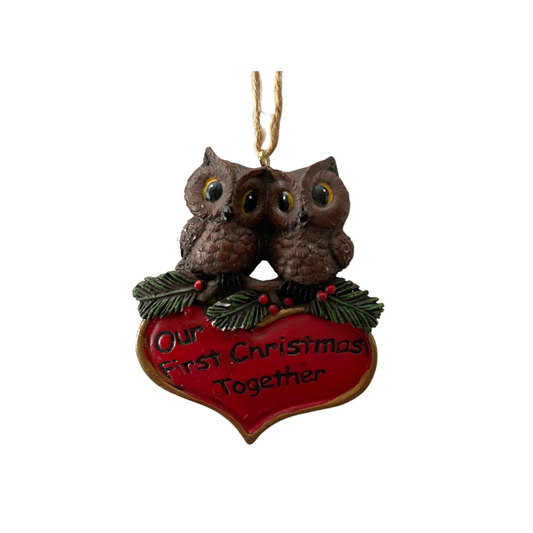 First Christmas Together Owl Ornament