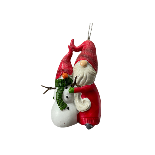 Snowman Santa Gnome Ornament