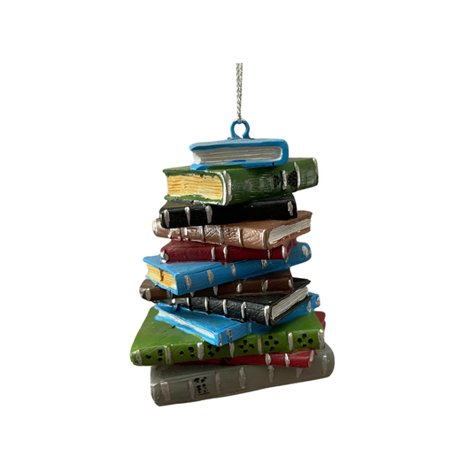 Stacked Books Ornament