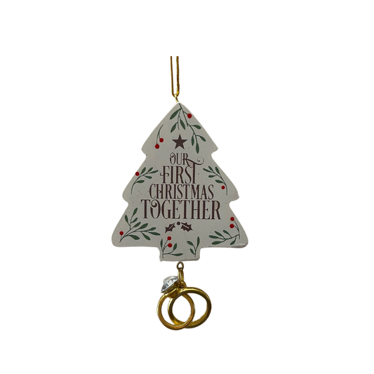 First Christmas Together Rings Ornament