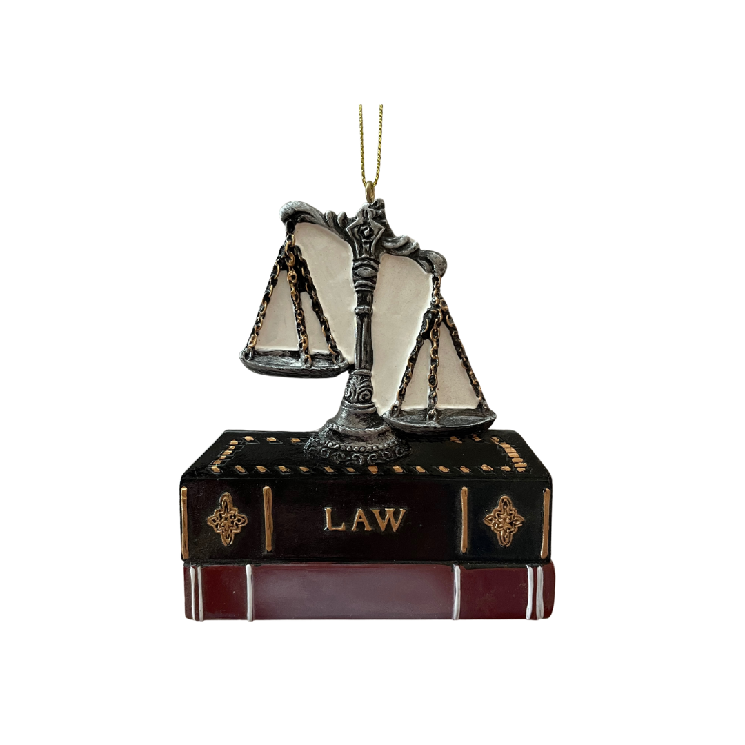 Scales of Justice Law Ornament