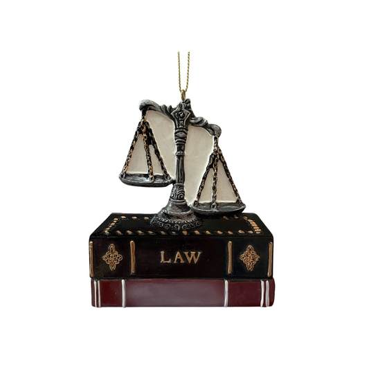 Scales of Justice Law Ornament