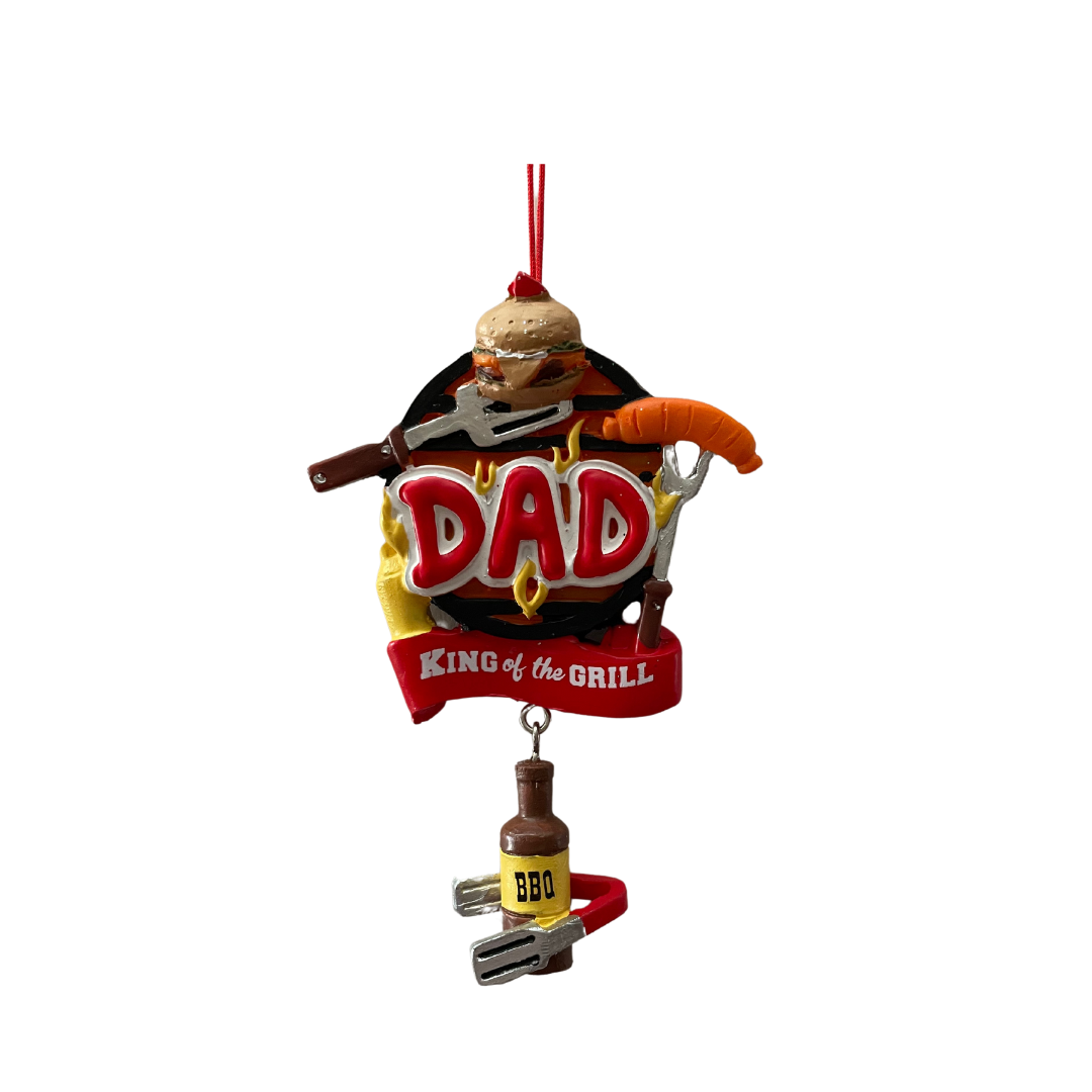 Dad King of the Grill Ornament