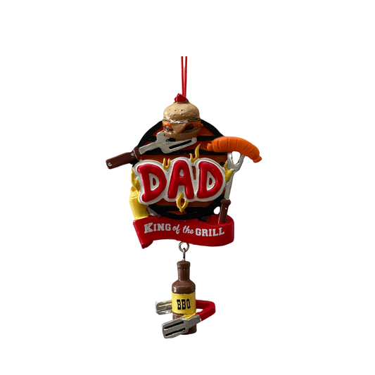 Dad King of the Grill Ornament