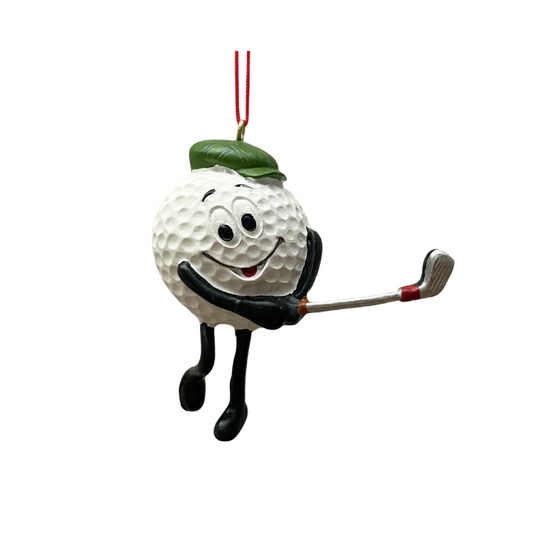 Golfing Golf Ball Ornament