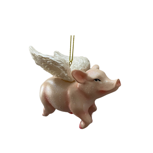 Angel Pig Ornament