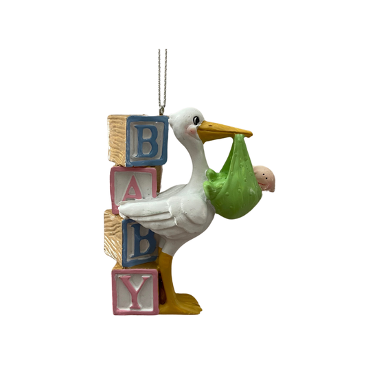 Baby Stork Ornament