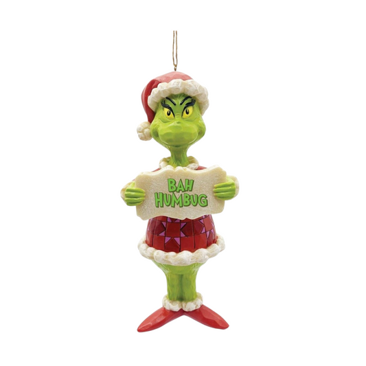 Bah Humbug Grinch Ornament