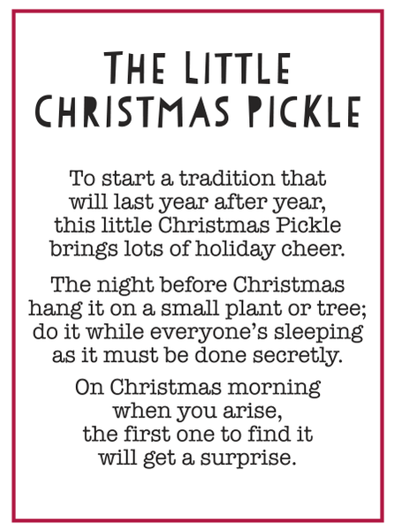 The Little Christmas Pickle Charm