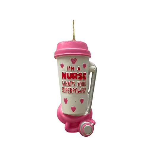 Nurse Superpower Ornament