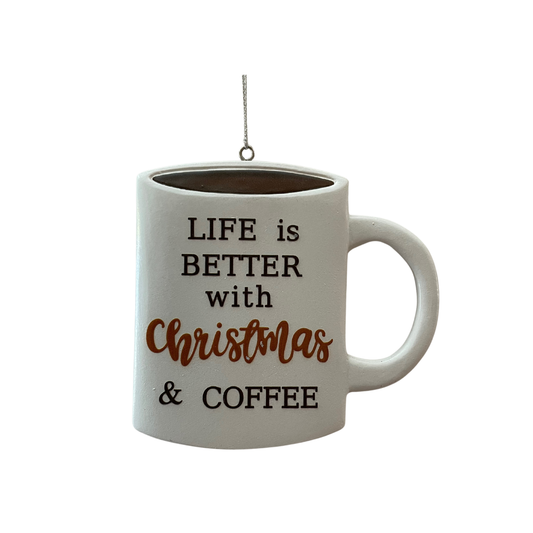 Christmas and Coffee Ornament