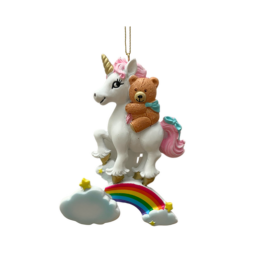 Unicorn Rainbow Ornament