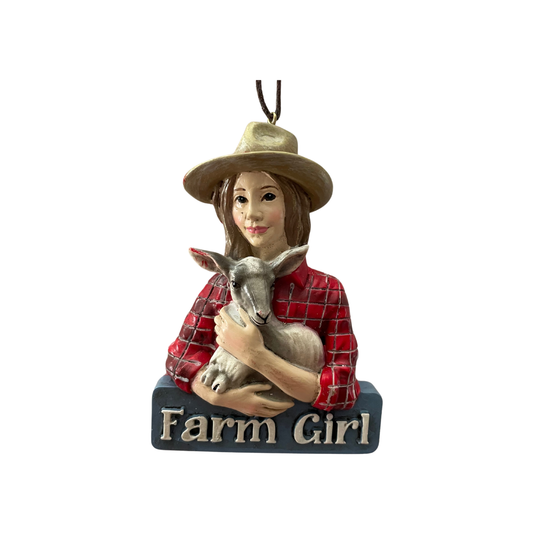 Farm Girl Ornament
