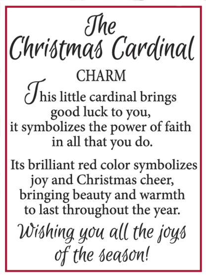 Christmas Cardinal Charm