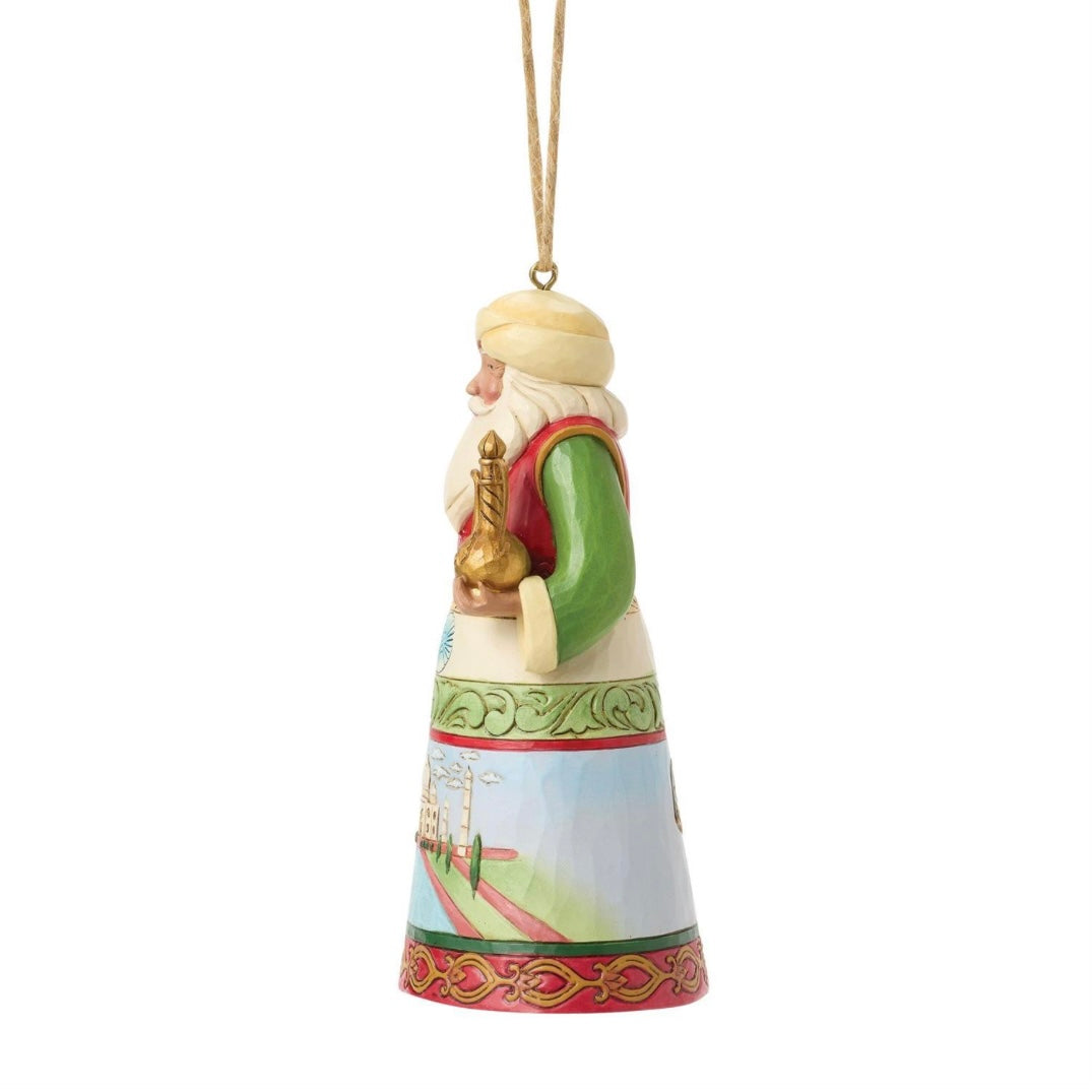 Santa Around the World India Ornament