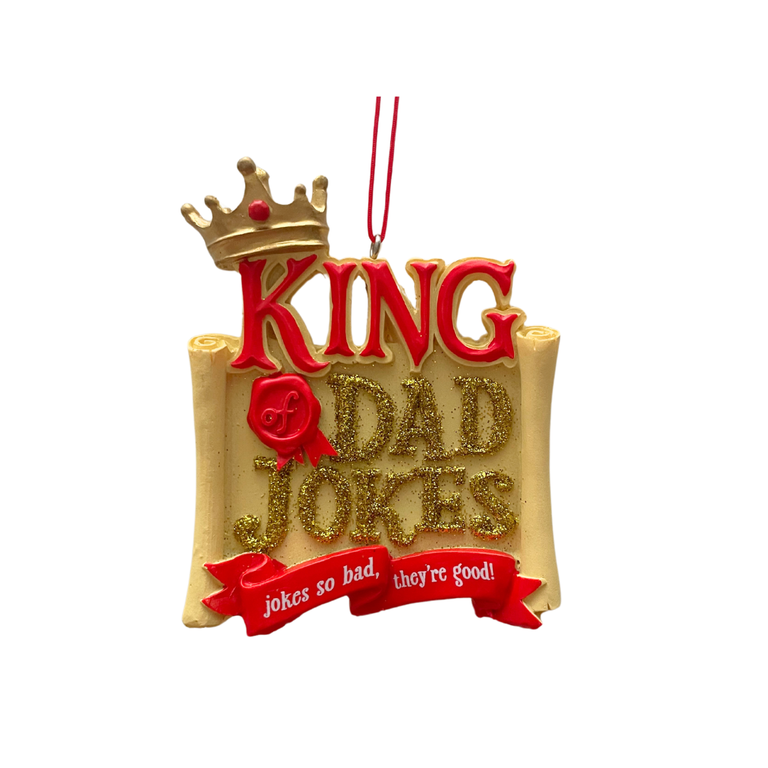 King of Dad Jokes Ornament