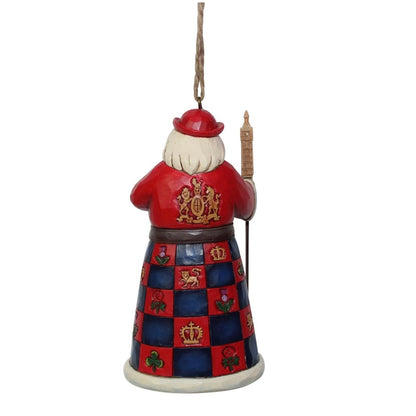 British Santa Ornament