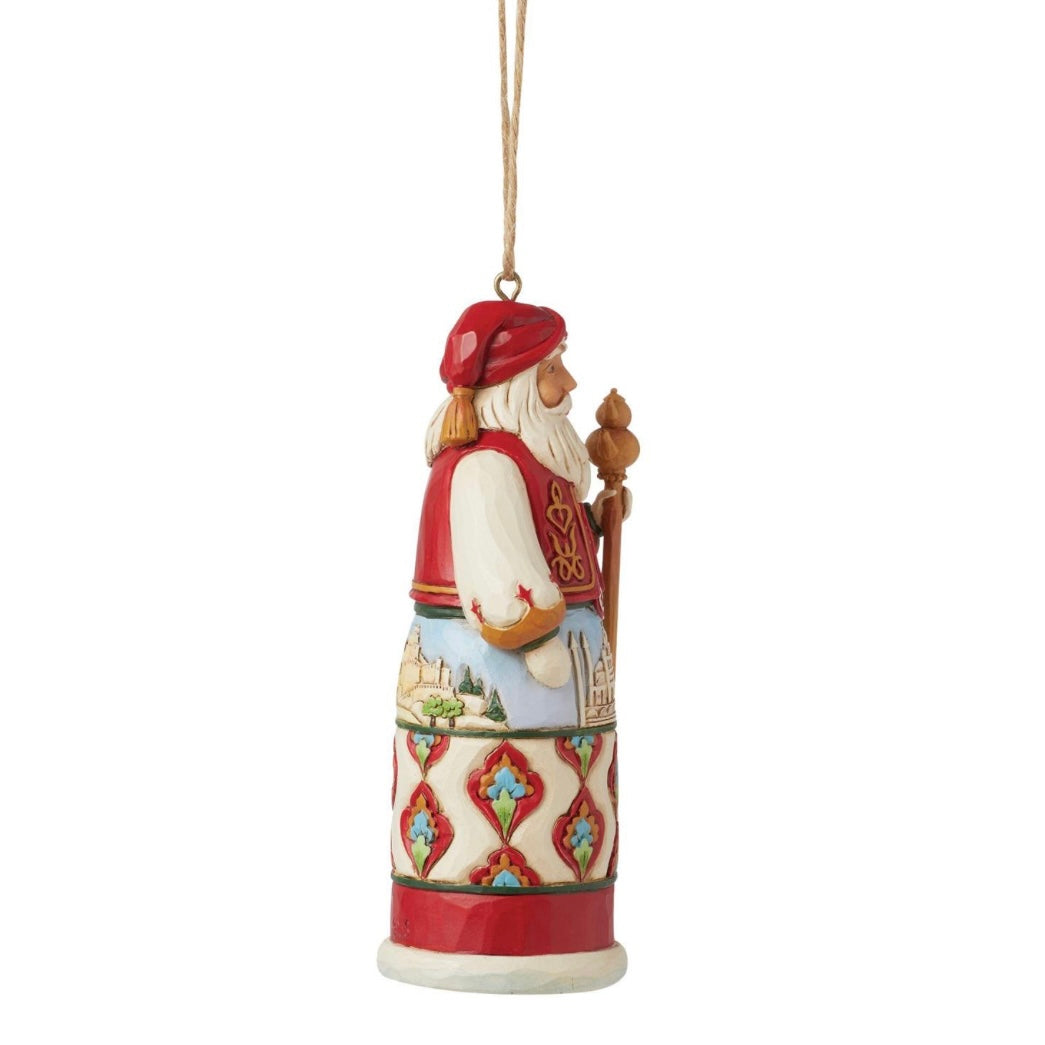 Santa Around the World Turkey Ornament