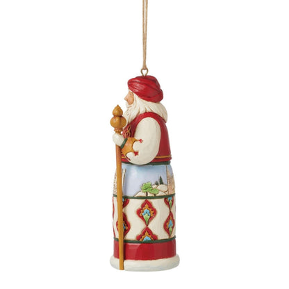 Santa Around the World Turkey Ornament