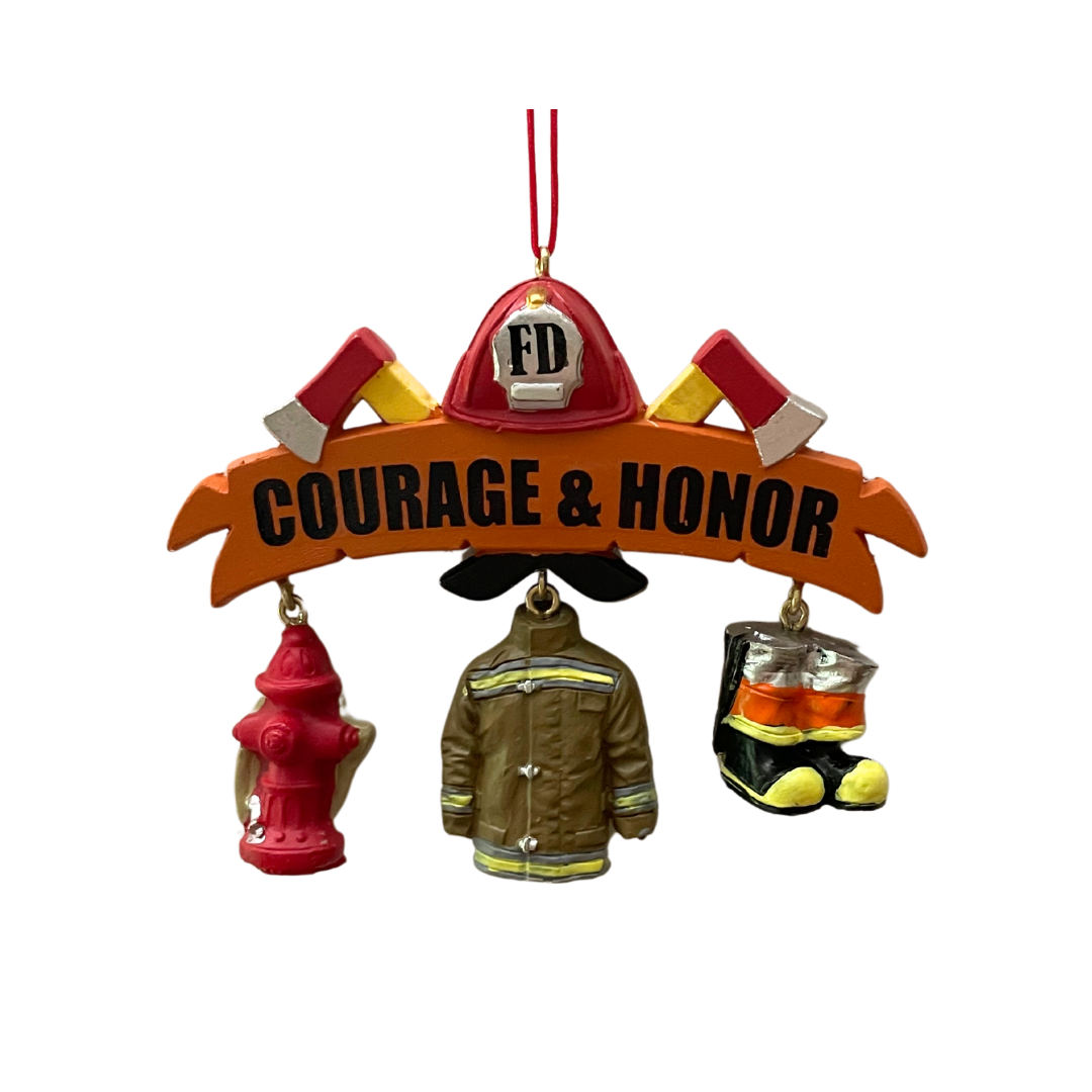 Firefighter Courage and Honor Ornament