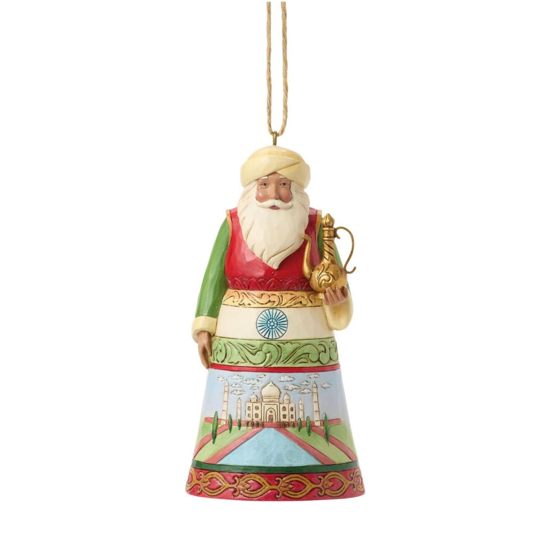 Santa Around the World India Ornament
