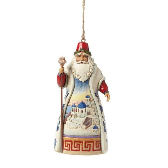 Greek Santa Ornament