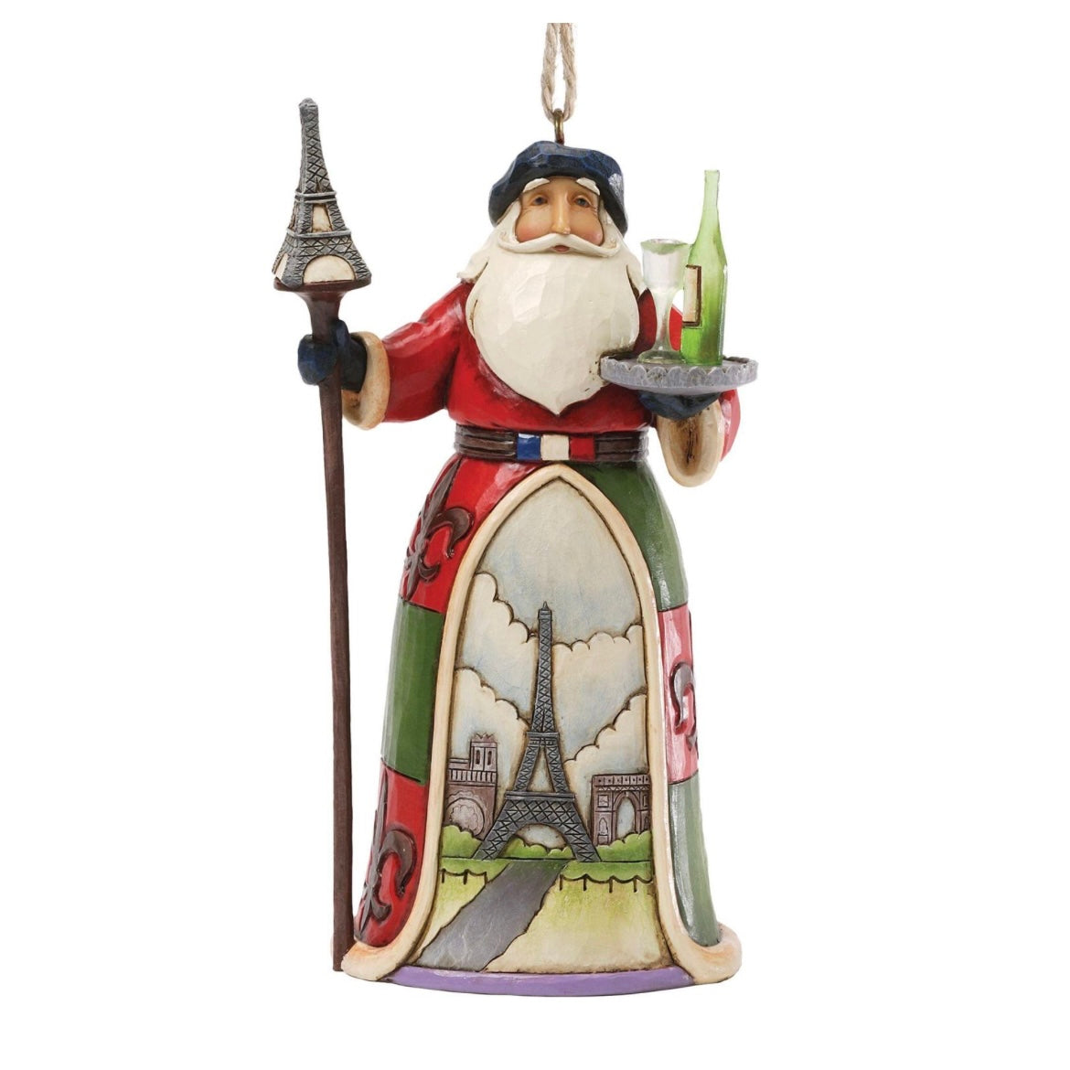 French Santa Ornament